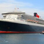 RMS Queen Mary 2 Cruising Between Southampton, England,